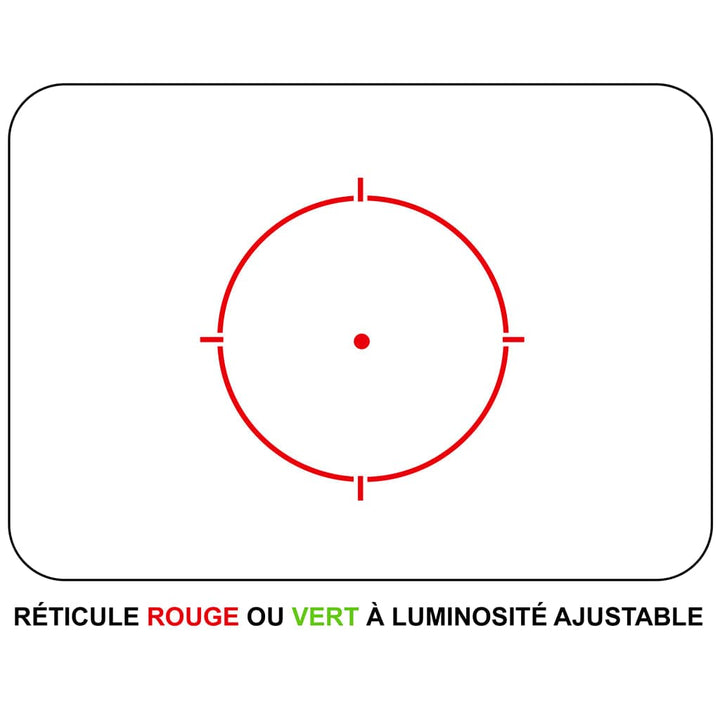 Red dot type 553 rouge et vert